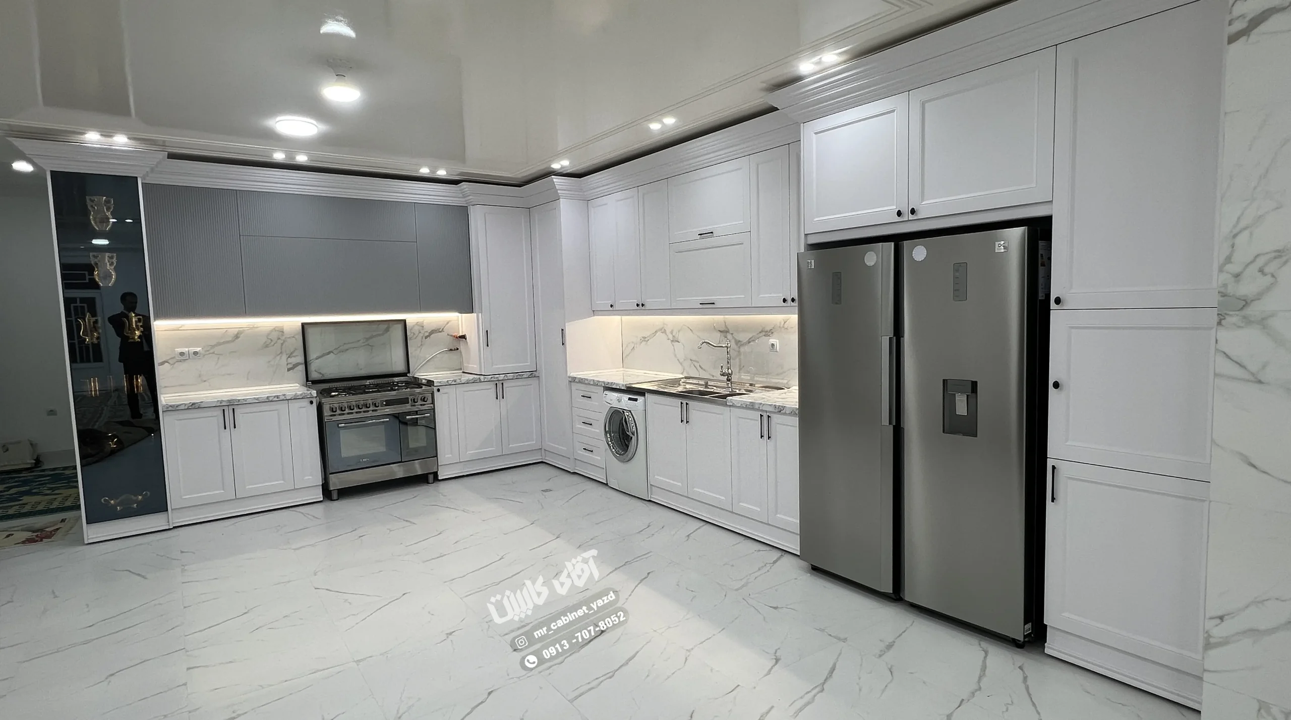 پروژه کابینت نئوکلاسیک آقای کشاورز شهرستان نیریز