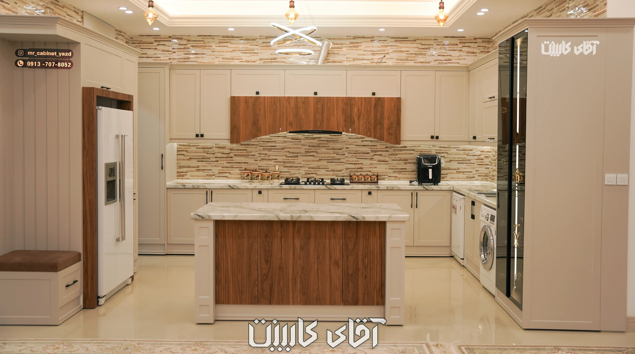 کابینت نئوکلاسیک آقای رضائیان شهرستان ابرکوه